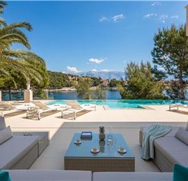 Luxury 6 Bedroom Brac Island Beach Front Villa With Heated Infinity Pool and lift near Sumartin sleeps 12